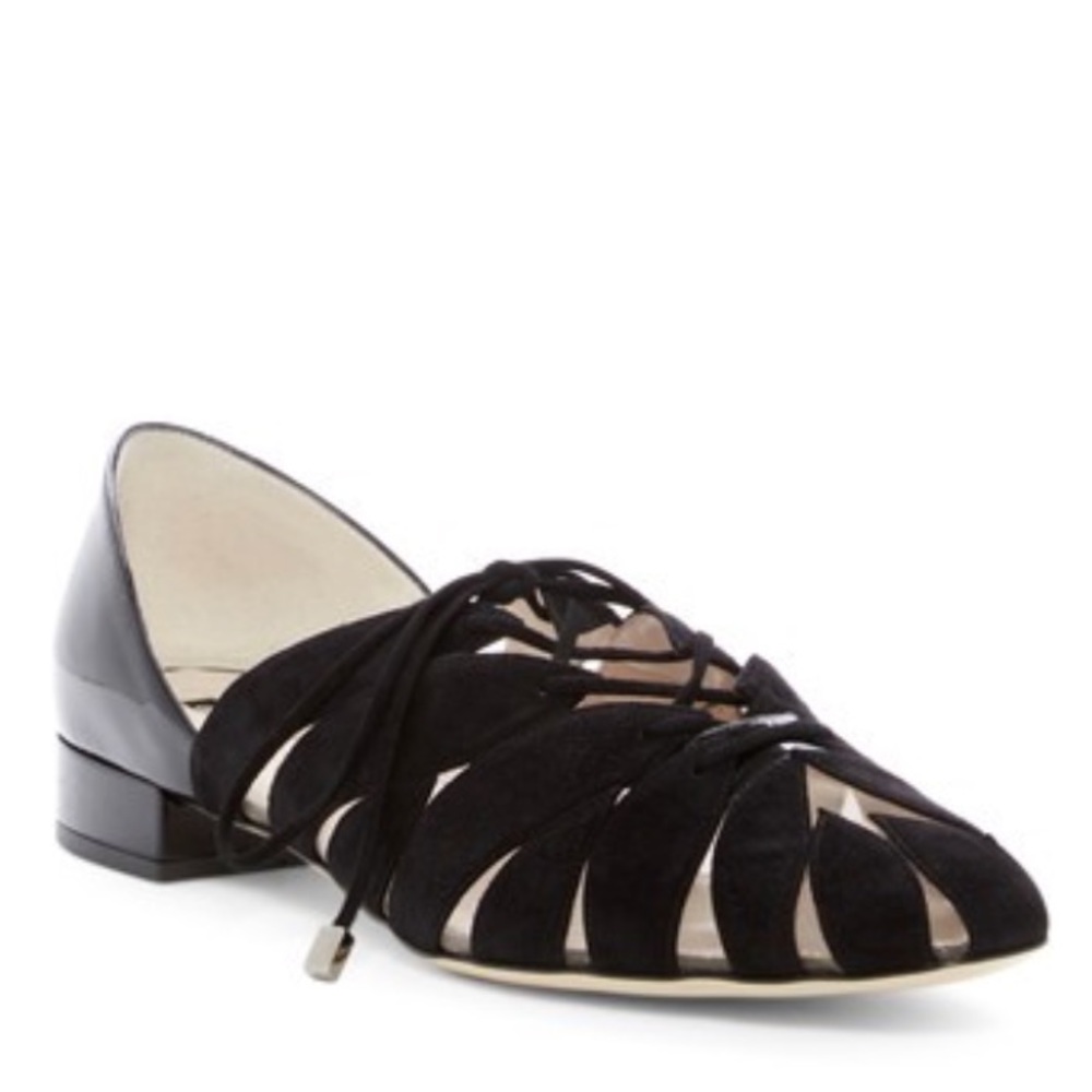 NWOT Giorgio Armani Black Flats